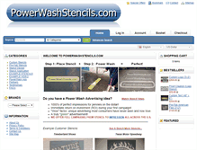 Tablet Screenshot of powerwashstencils.com